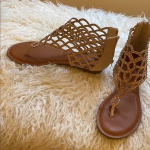 Brand New Crystal Gladiator Sandals